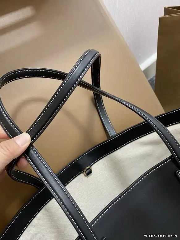 Official First Bag Ru BURBERRY bag-34*14*28CM Medium Tote Check 0609